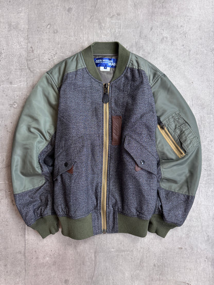 AD2017 Junya Watanabe Nylon Check M-A1 Bomber Jacket