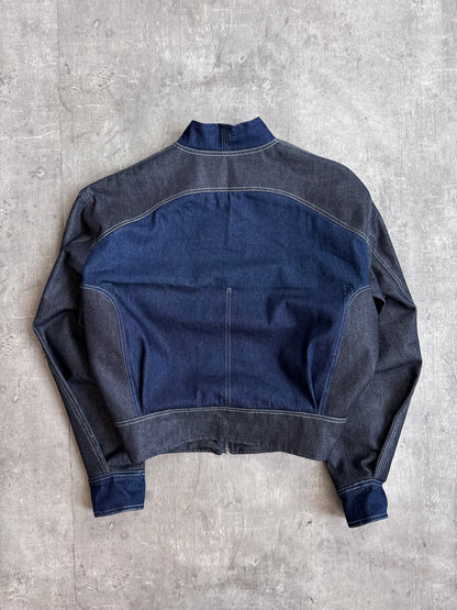 VT Rework: Issey Miyake Utility Strap Full Zip Reworked Denim Jacket