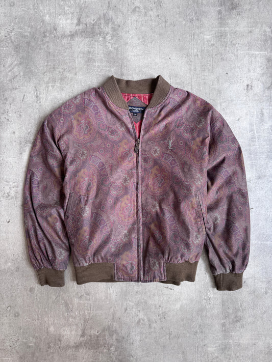 Yves Saint Laurent Deep Paisley Bomber Jacket