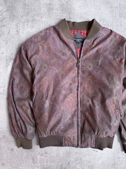 Yves Saint Laurent Deep Paisley Bomber Jacket