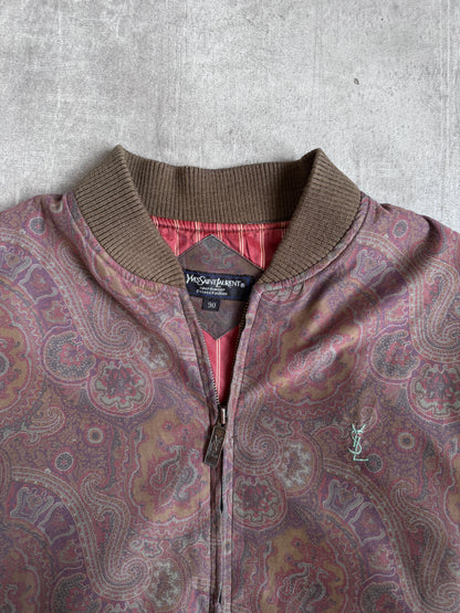 Yves Saint Laurent Deep Paisley Bomber Jacket