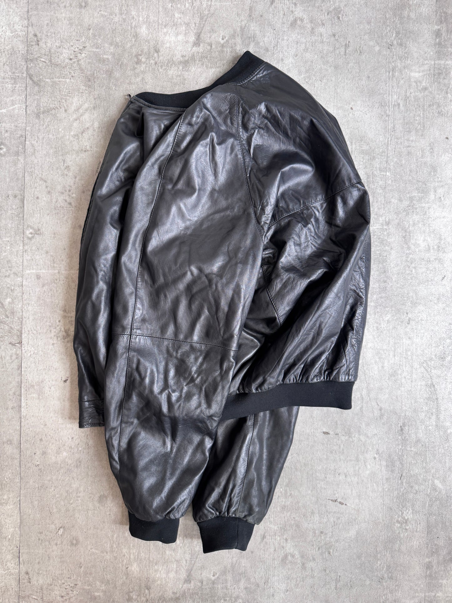 Burberry Nova Lined Lambs Leather Bomber Jacket