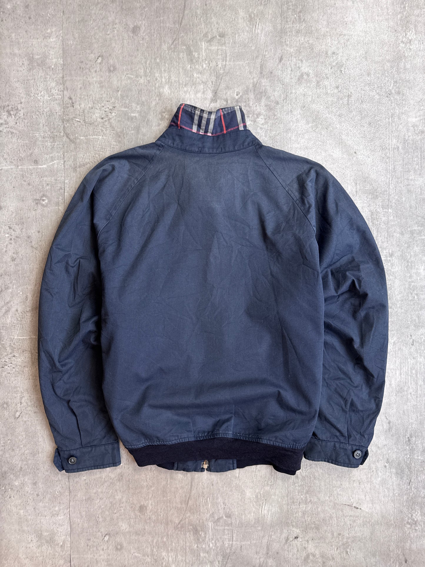 Burberry Lightweight Navy Nova Check Lined Cotton Jacket