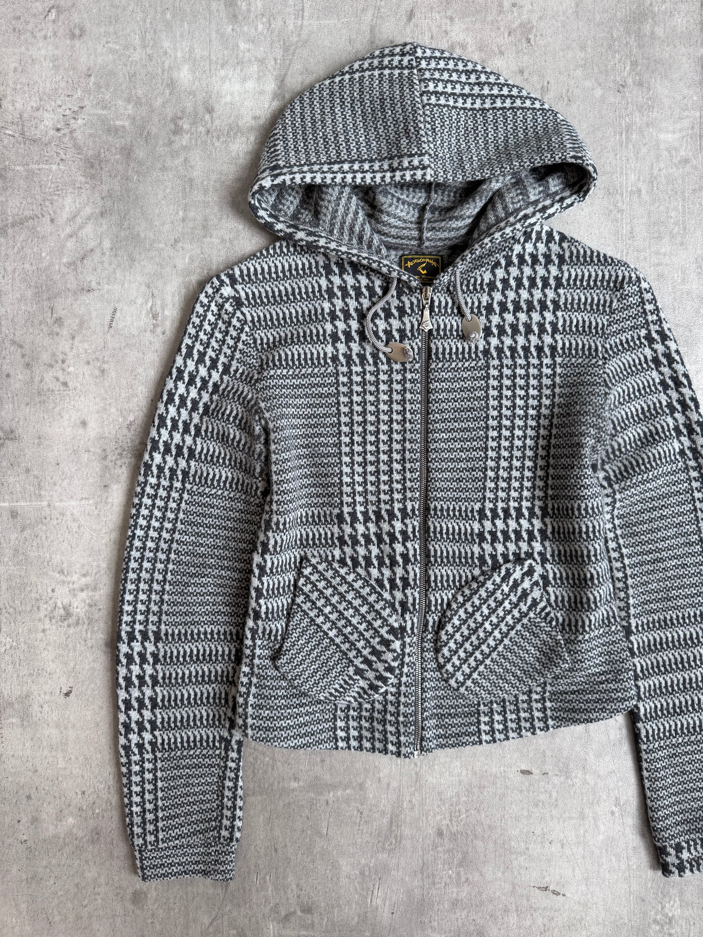 Vivienne Westwood Jumbo Houndstooth Knit Hoodie
