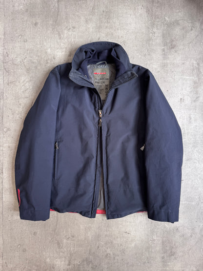 Prada Navy Drivers Jacket