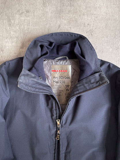 Prada Navy Drivers Jacket