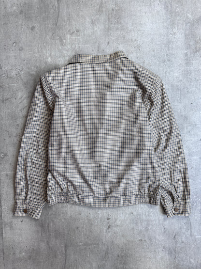 Aquascutum Check Double Breasted Shirt Jacket