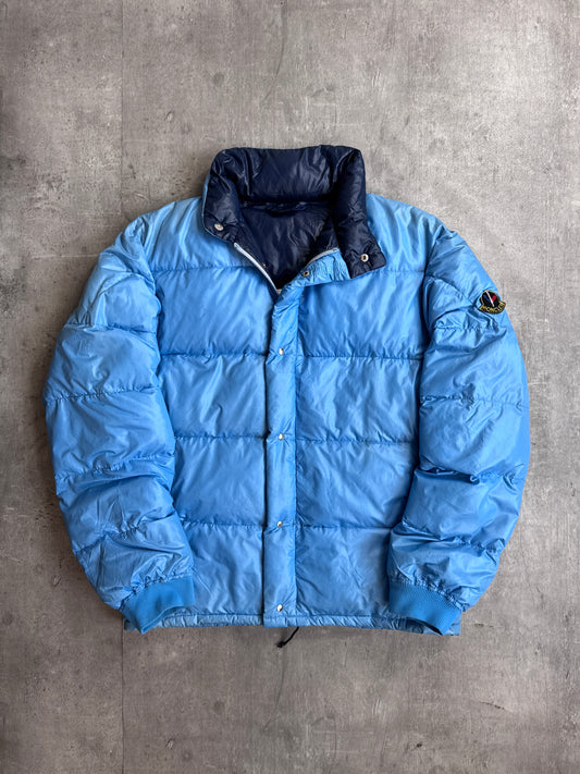 Moncler Aqua Blue Puffer Jacket (Sold As Seen)