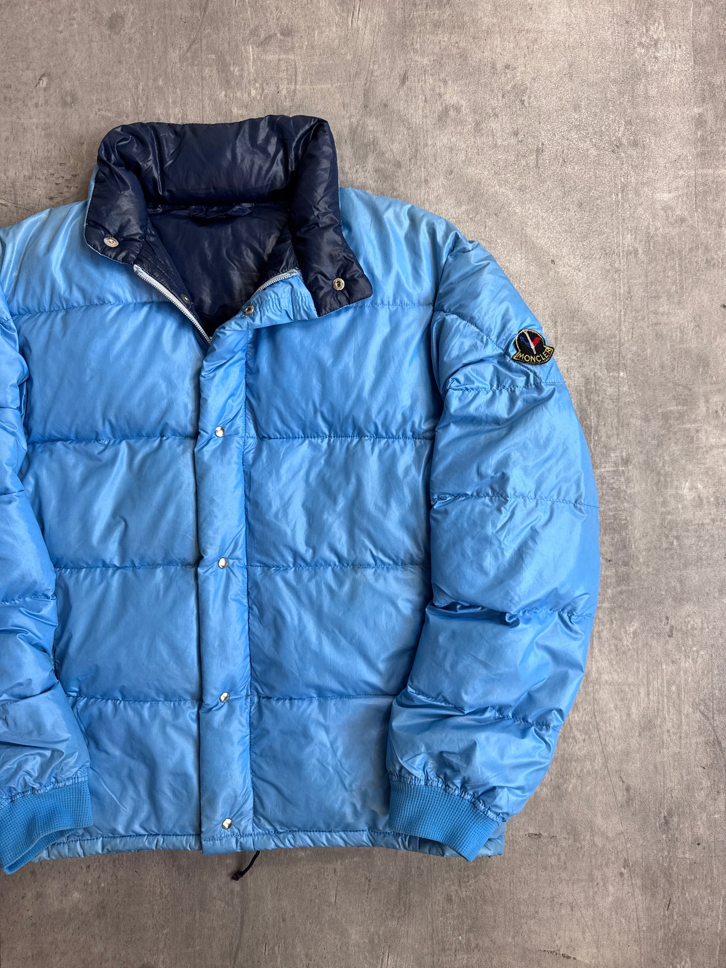 Moncler Aqua Blue Puffer Jacket (Sold As Seen)