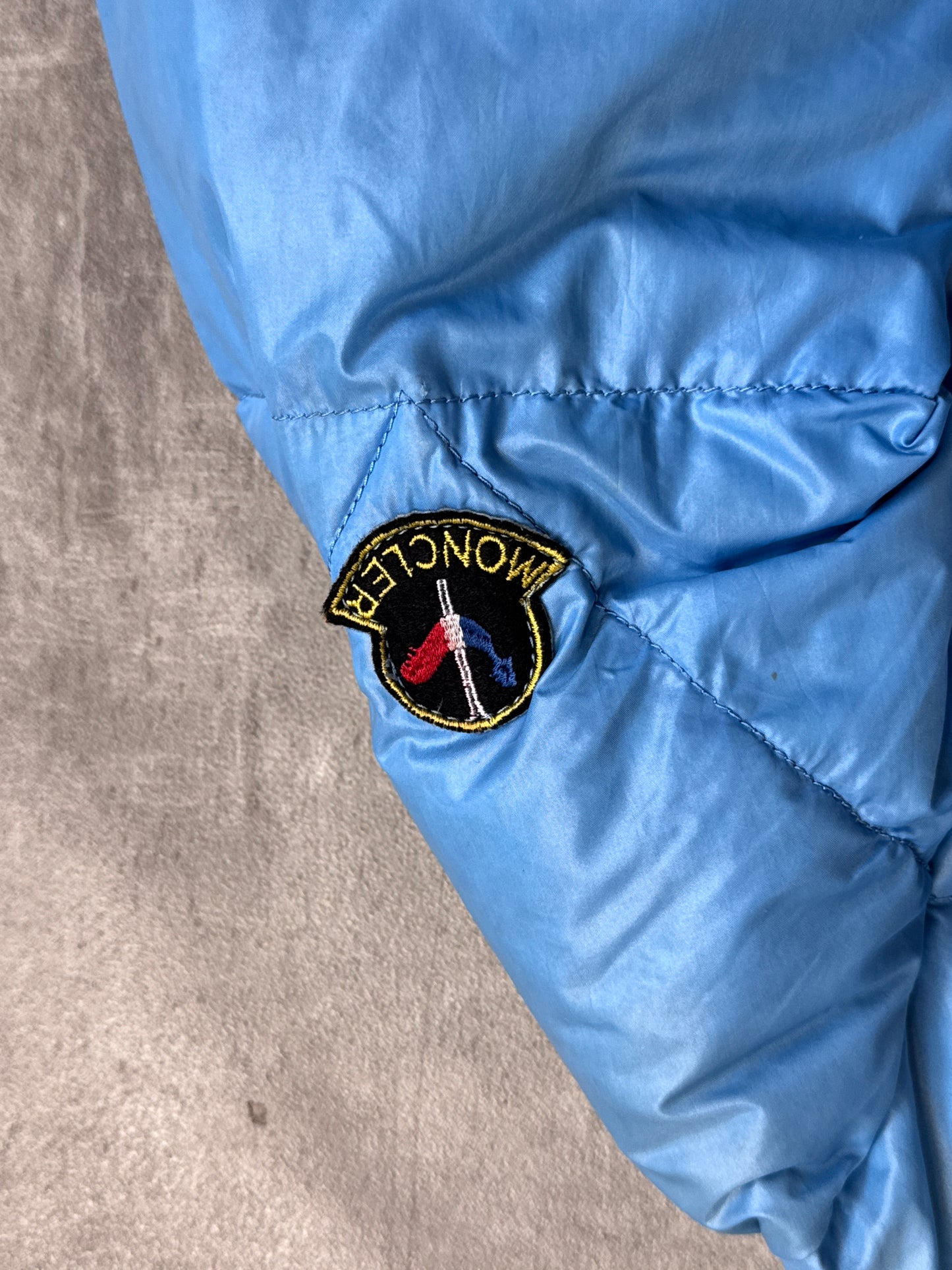 Moncler Aqua Blue Puffer Jacket (Sold As Seen)