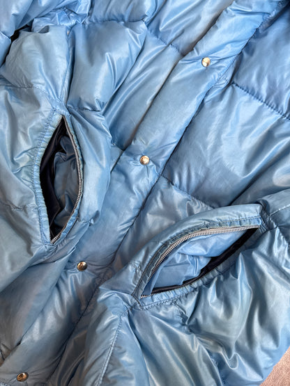 Moncler Aqua Blue Puffer Jacket (Sold As Seen)
