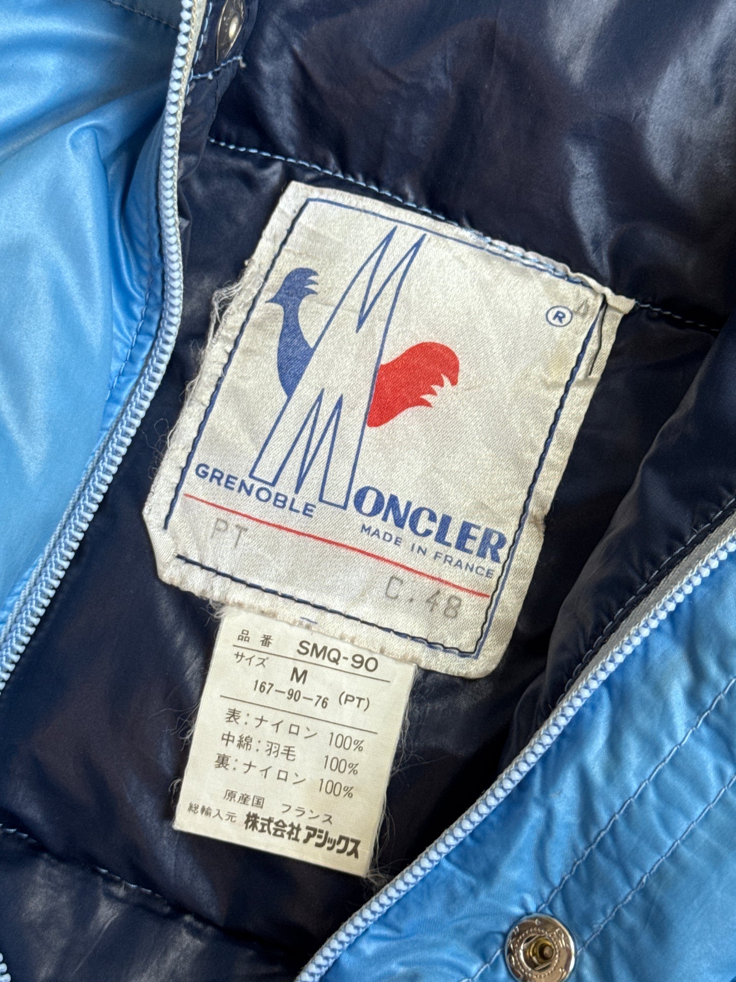 Moncler Aqua Blue Puffer Jacket (Sold As Seen)