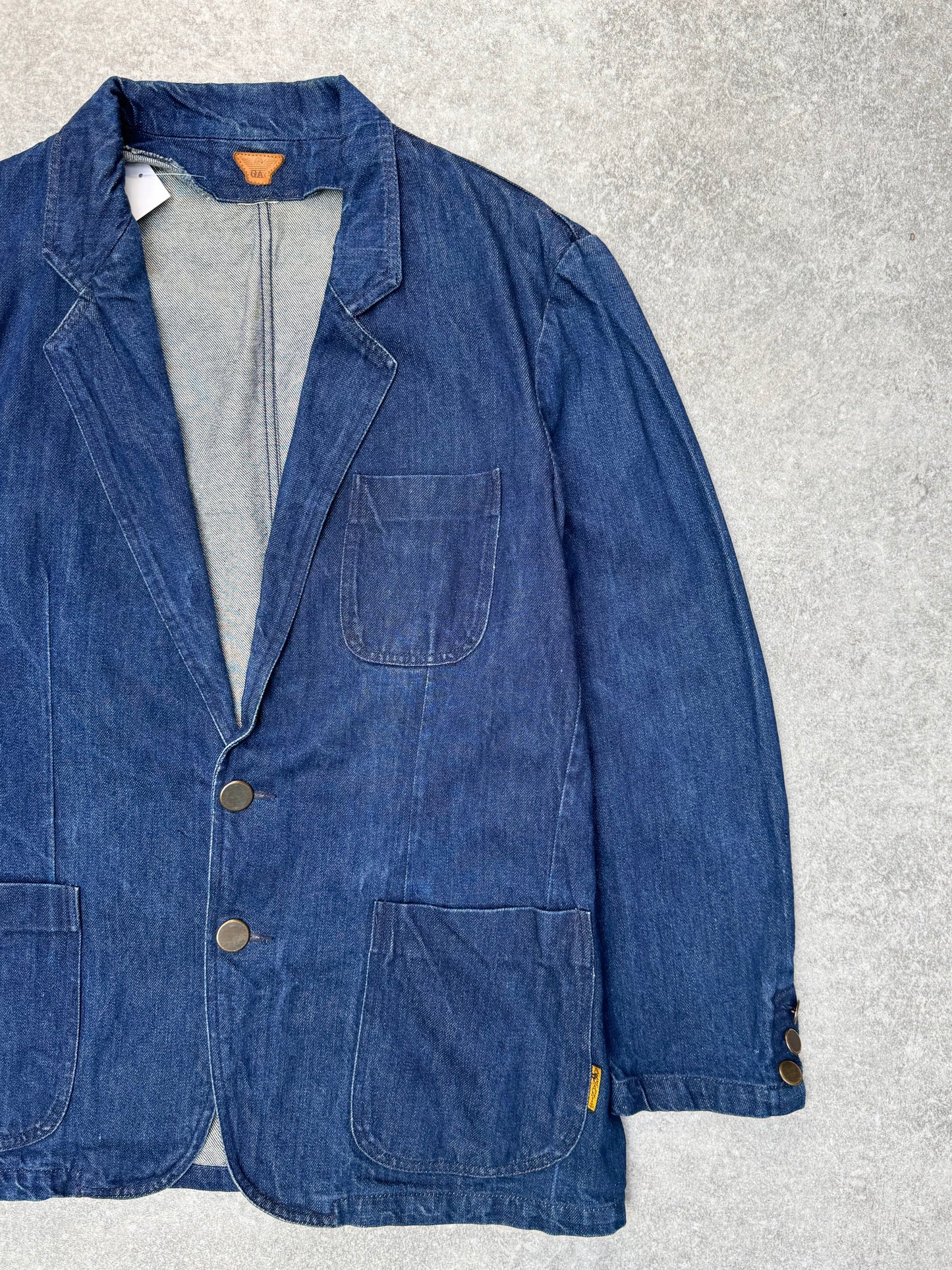90s Giorgio Armani Denim Three Pocket Blazer
