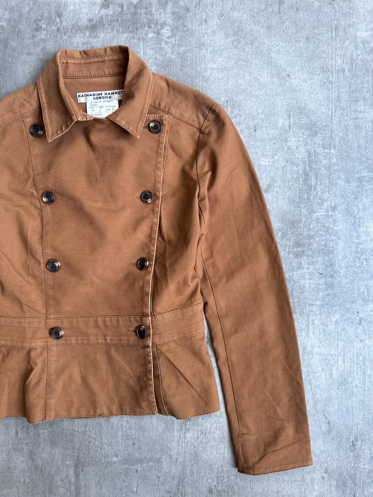 Katharine Hamnett Double Breasted Cropped Jacket