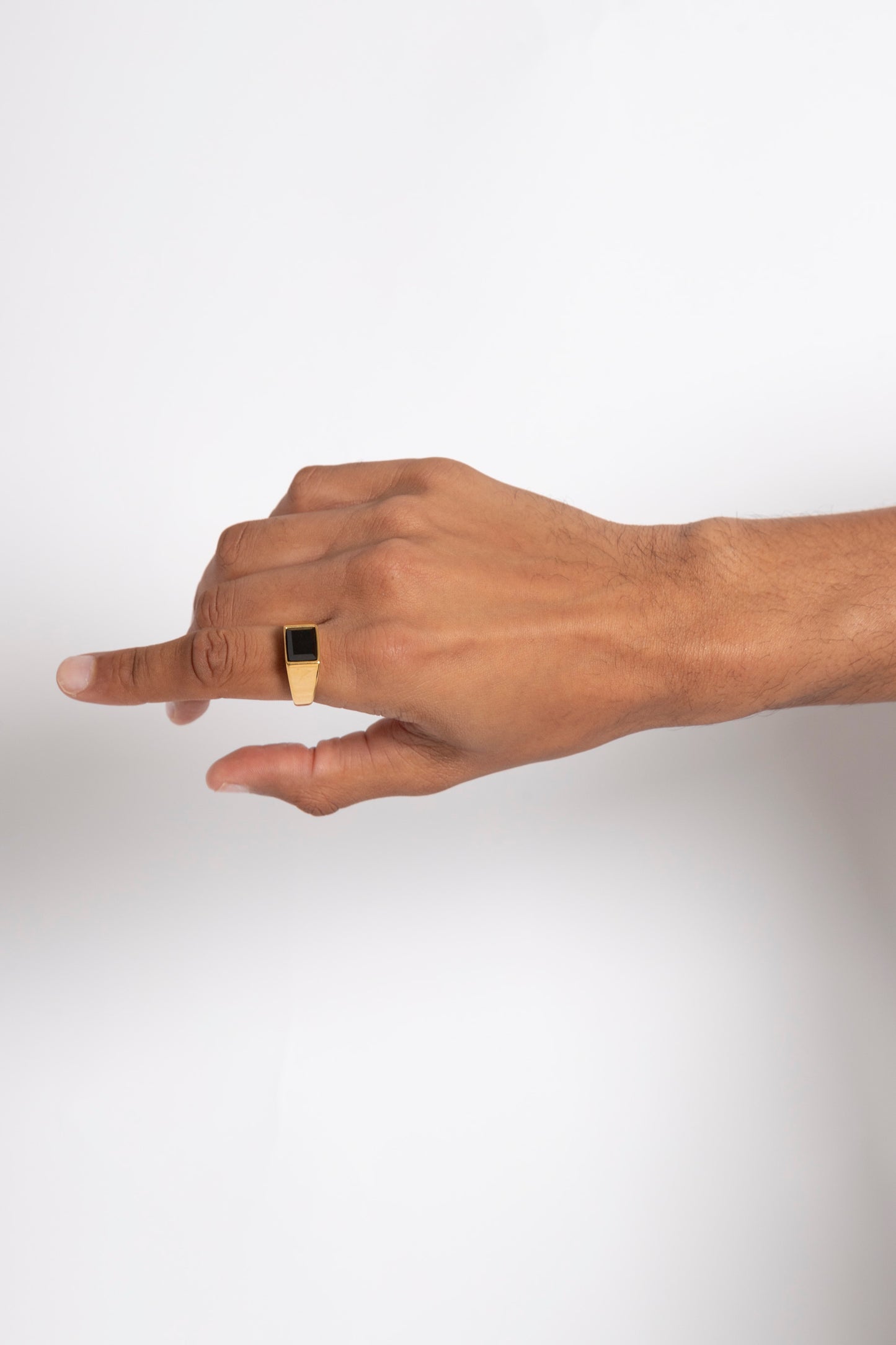 Gold Square Signet Ring