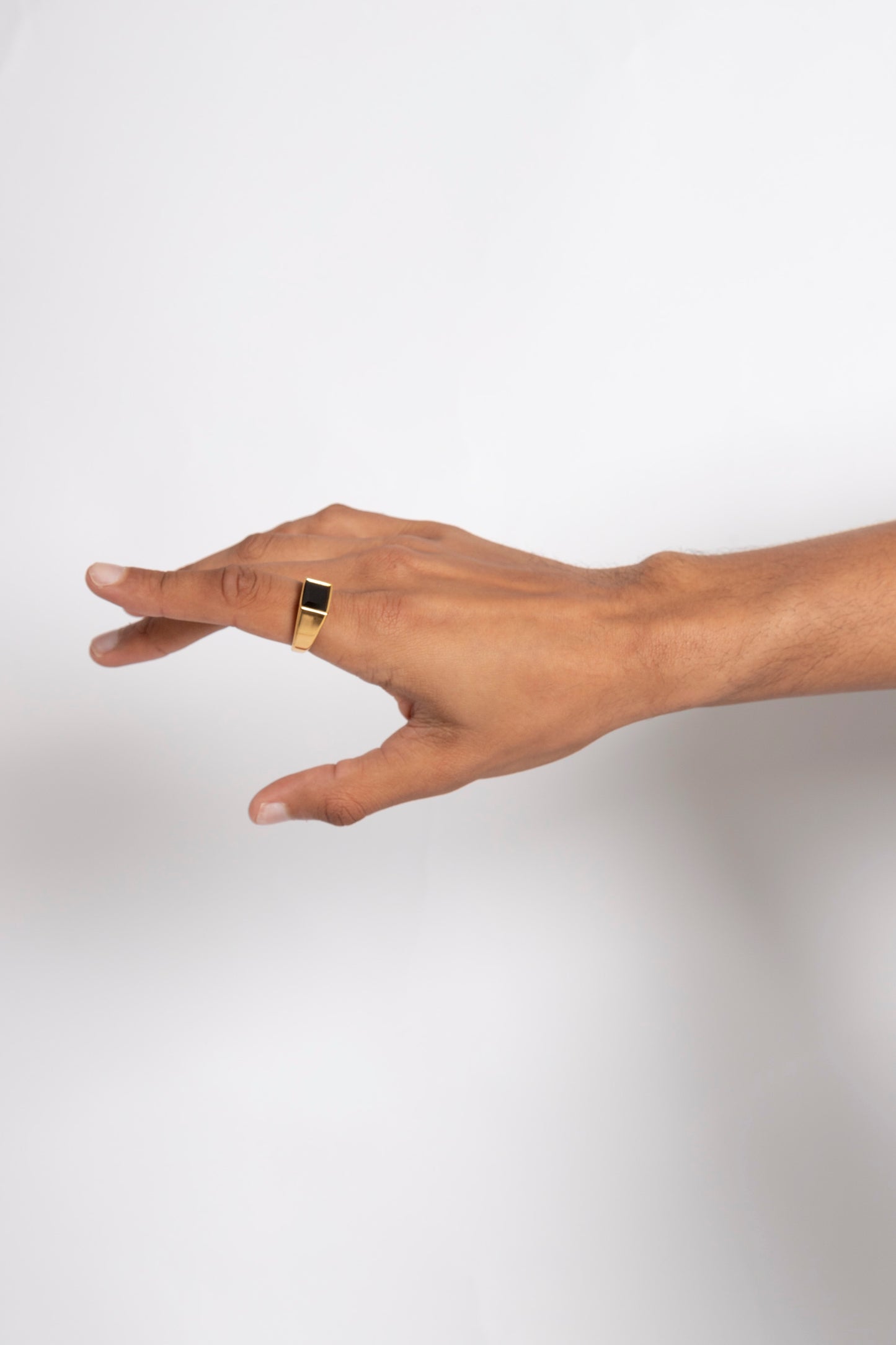 Gold Square Signet Ring