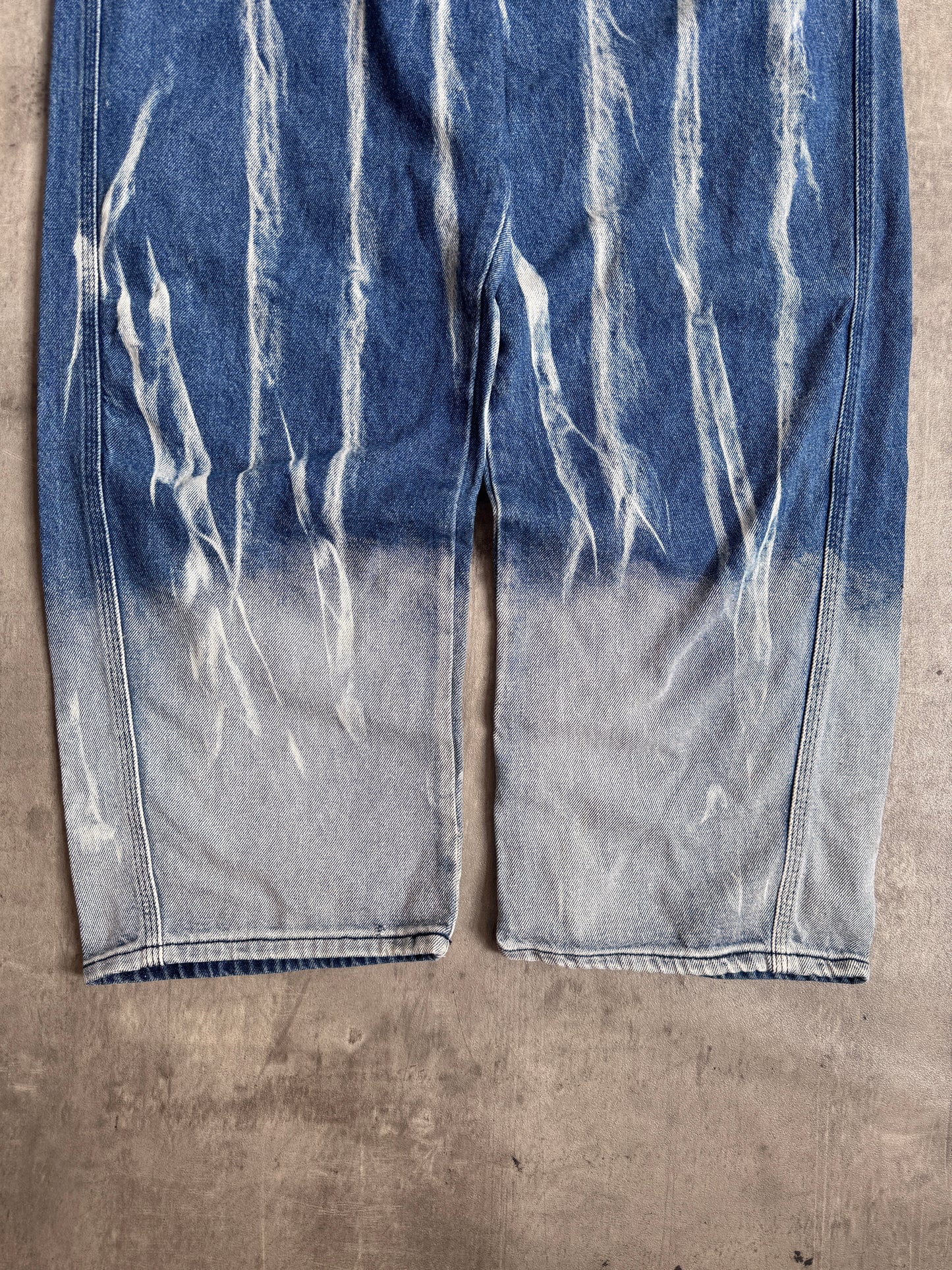 HEA Denim Acid Streak Wide Leg Denim Jeans