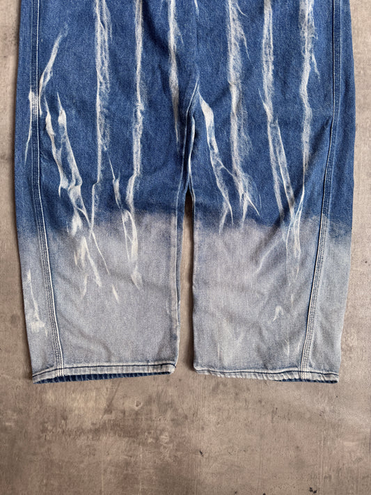 HEA Denim Acid Streak Wide Leg Denim Jeans
