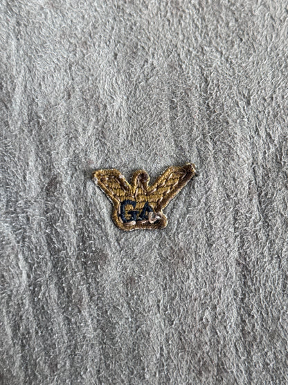 1970's Giorgio Armani Grey Cropped Shearling Flight Blouson ( Sold As Seen )