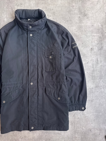 YSL Black Technical Three Pocket Parka