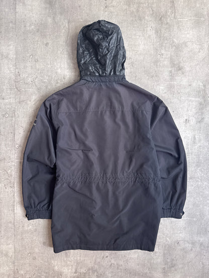 YSL Black Technical Three Pocket Parka