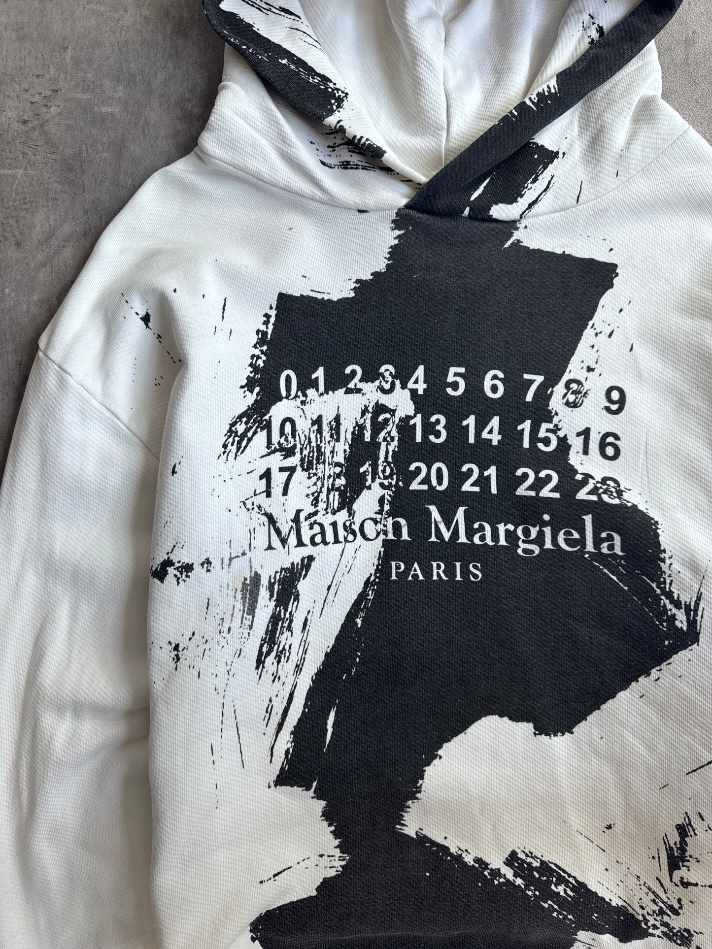 Maison Margiella Spalsh Ink AOP Graphic Hoodie