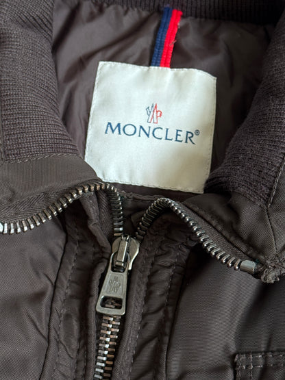 2006 Moncler Brown Nylon Bomber Jacket