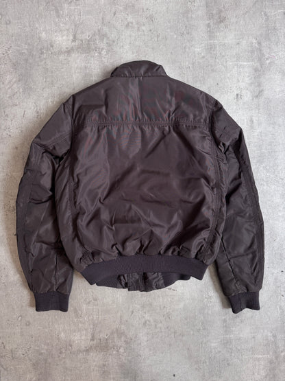 2006 Moncler Brown Nylon Bomber Jacket