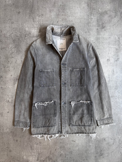 Neighborhood Apparel Grey Distressed Japanese Denim Jacket