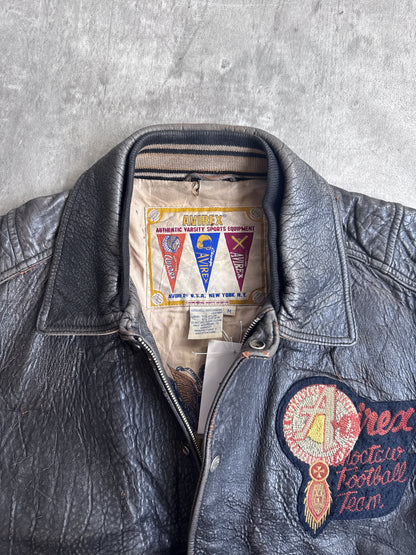 Avirex Choctaw Football Team Leather Varsity Jacket