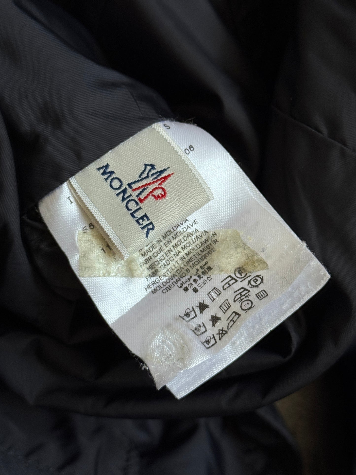 Moncler Navy Nylon Pladic Guibotto Model Tech Jacket