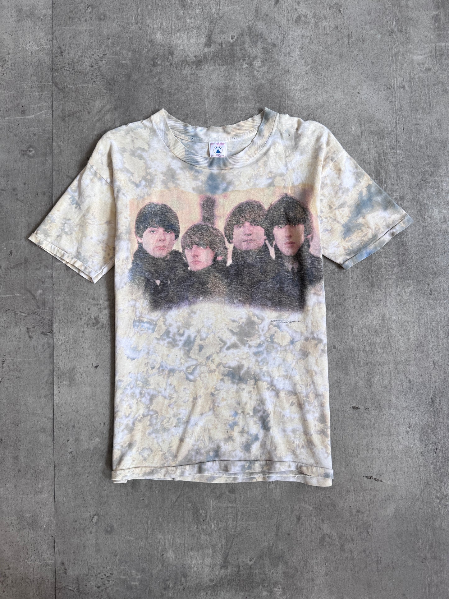 1996 The Beatles Anthology Tie Die Distressed Single Stitch Graphic Tee
