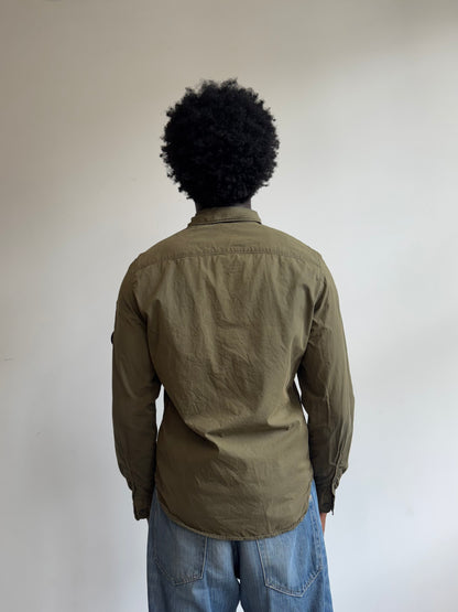 S/S 2022 C.P. Company Khaki Chrome-R Lightweight Overshirt