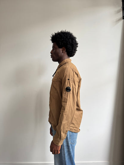 S/S 2022 C.P. Company Brown Chrome-R Lightweight Overshirt