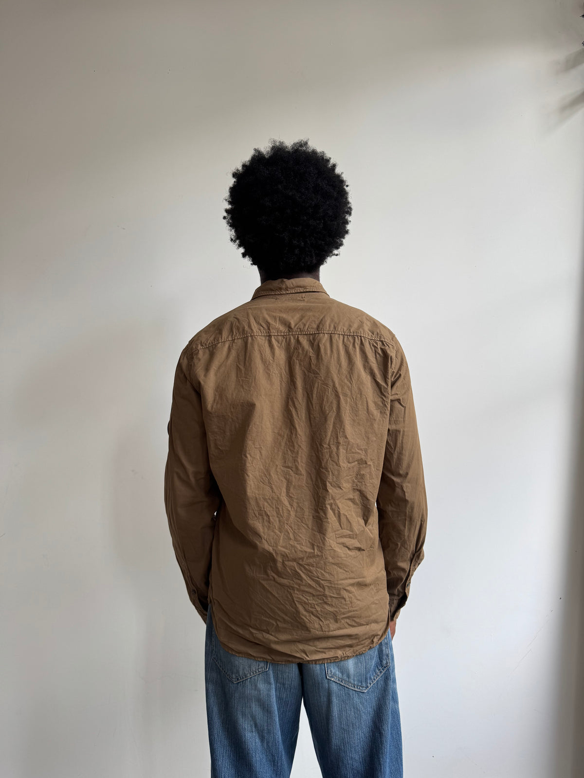 S/S 2022 C.P. Company Brown Chrome-R Lightweight Overshirt