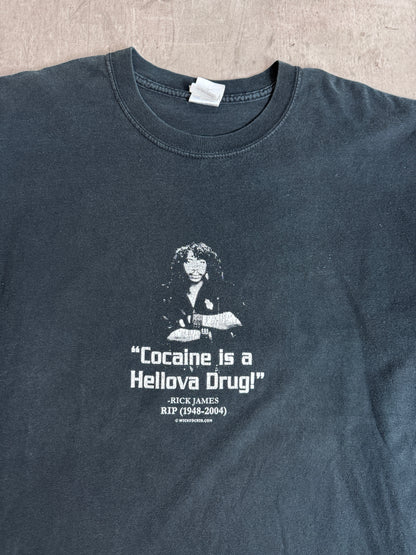 2004 Rick James Black Graphic Tee