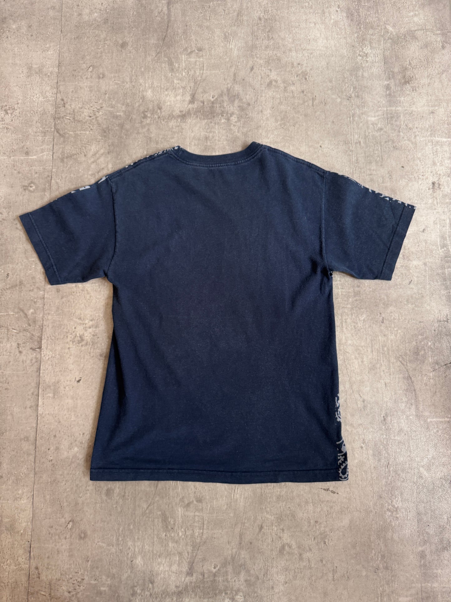 2000 Eazy E NWA Ruthless Records Allover Grenade Print Single Stitch Graphic Tee