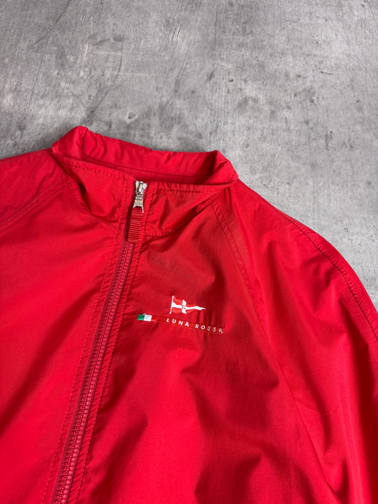 Prada Luna Rossa Red Nylon Bomber Jacket
