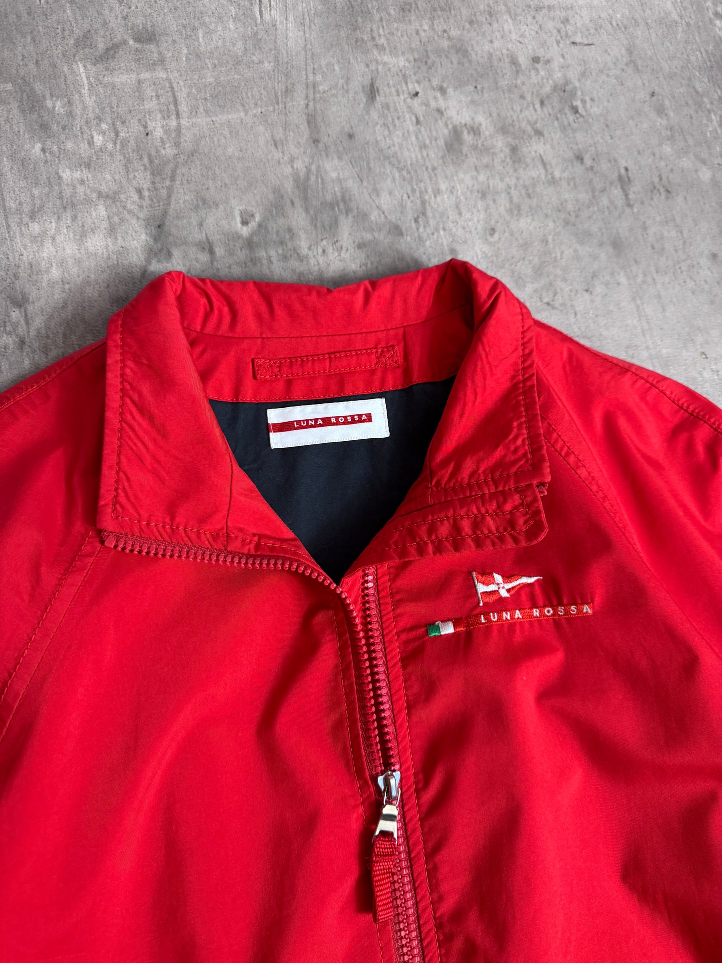 Prada Luna Rossa Red Nylon Bomber Jacket