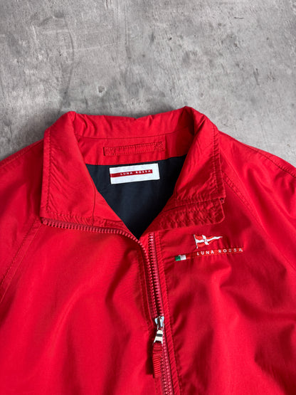 Prada Luna Rossa Red Nylon Bomber Jacket