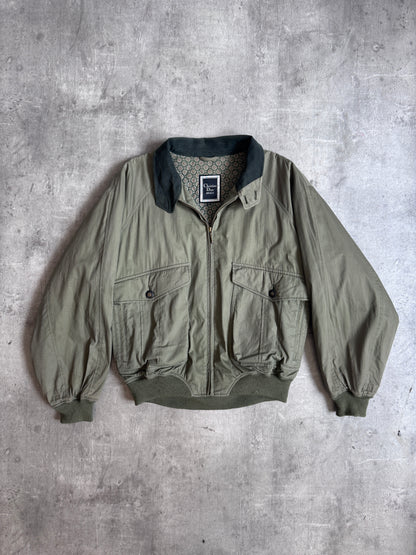 1980s Christian Dior Olive Padded Blouson