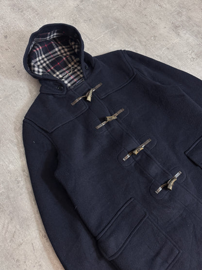 Burberry Hooded Lana Wool Duffle Coat