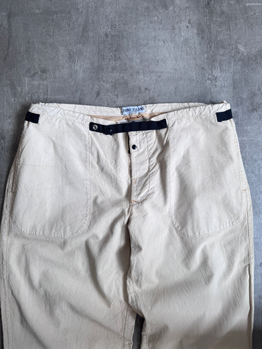 S/S 2004 Stone Island Compact Treated Trousers