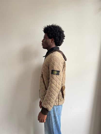 A/W 2010 Stone Island Khaki Diamond Quilted Jacket