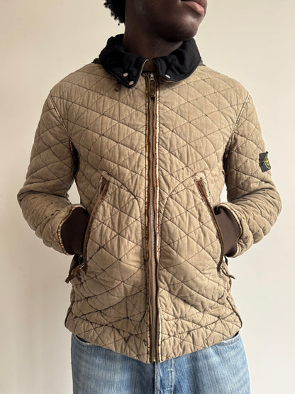 A/W 2010 Stone Island Khaki Diamond Quilted Jacket