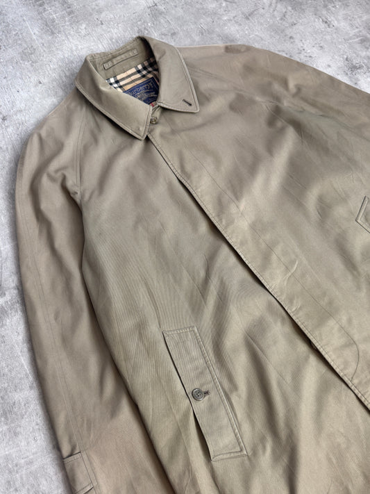 Burberry Single Breasted Khaki Trench Coat