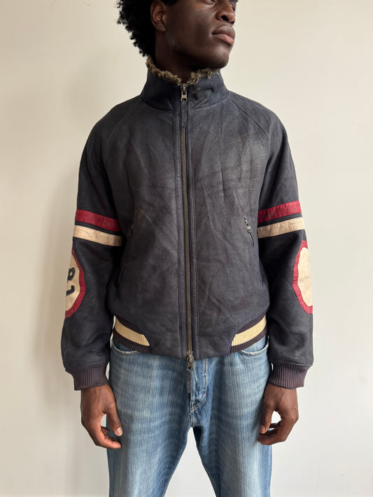 A/W 2004 Armani Jeans Suede Flight Jacket (sold as seen)