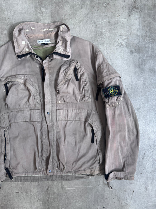 S/S 1998 Stone Island Compact Egg Cell Multipocket Cargo Jacket