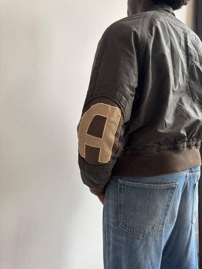 00's Armani Jeans Matte Olive Technical Bomber