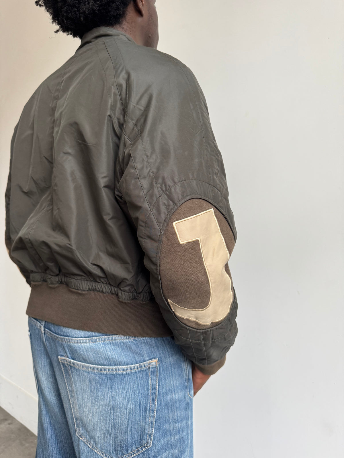 00's Armani Jeans Matte Olive Technical Bomber
